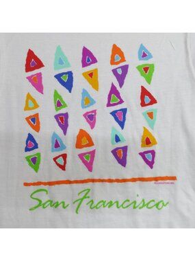 Vintage San Francisco Shirt Small White 1992